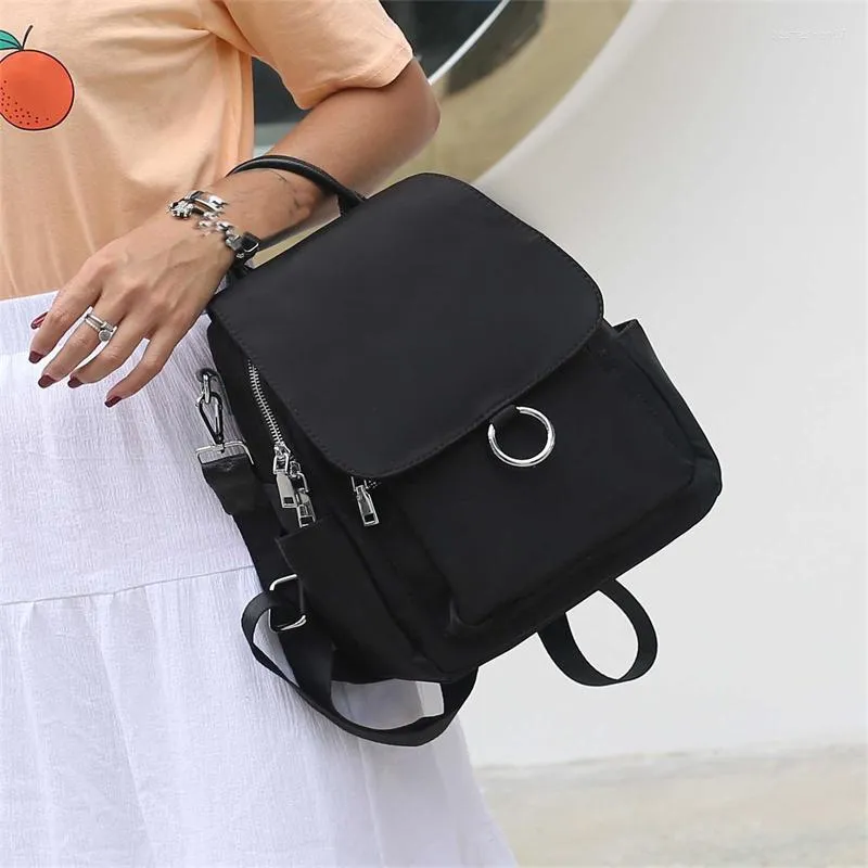 Schultaschen Rucksack Frauen Schulter für Oxford Wasserdichtes Tuch Solide Mode Luxus Designer Handtaschen Dame