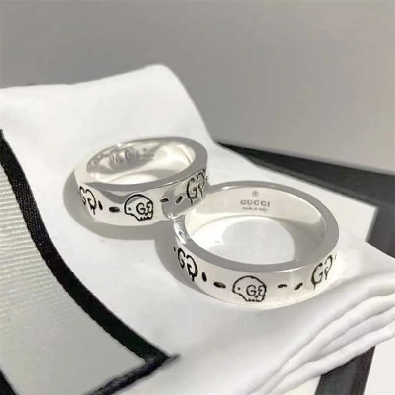 70% off designer jewelry bracelet necklace for men women couple pair ring plated with Sterling imp elf Skull