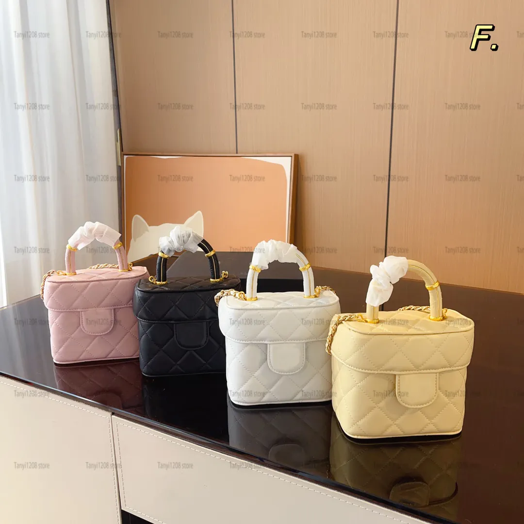 Top Channel Designer Bags Women Luxury Mini Vanity Bag Real Leather Shoulder Bags Cute Flap Cross Body Bags Small Designers Tote Bag Quilted Handbag Purse Clutch From 45 25 DHgate
