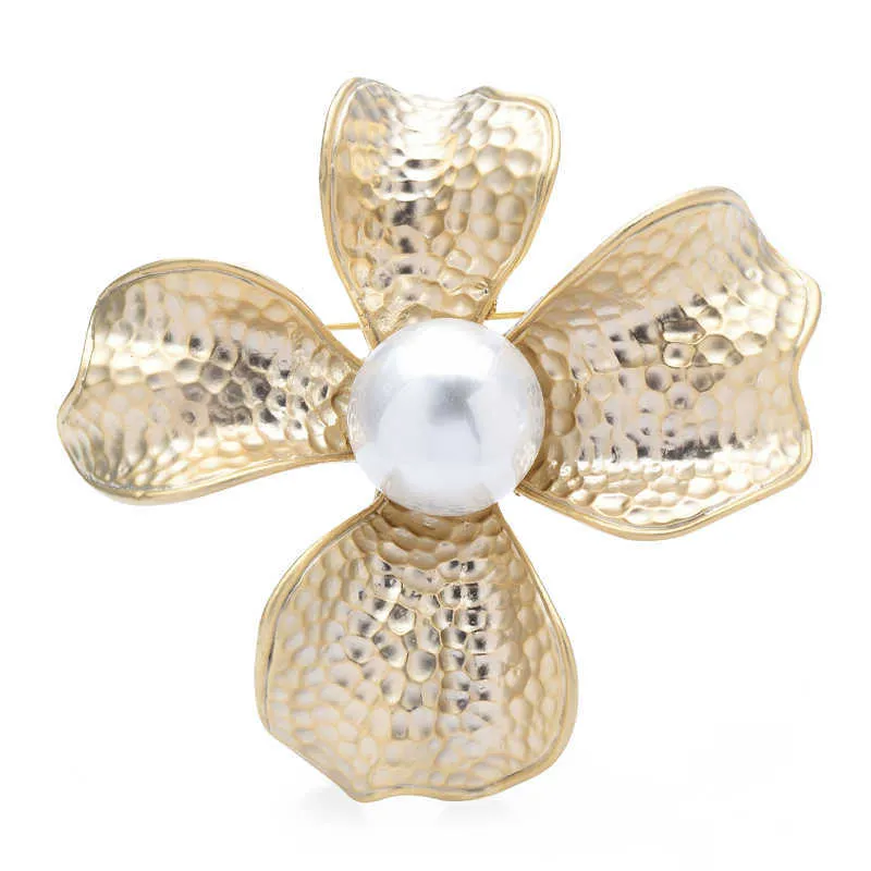 Pins Brooches Wuli baby Pearl Women's High Quality Unisex Big Beauty Party Office Flower Boy Pin Gift G230529