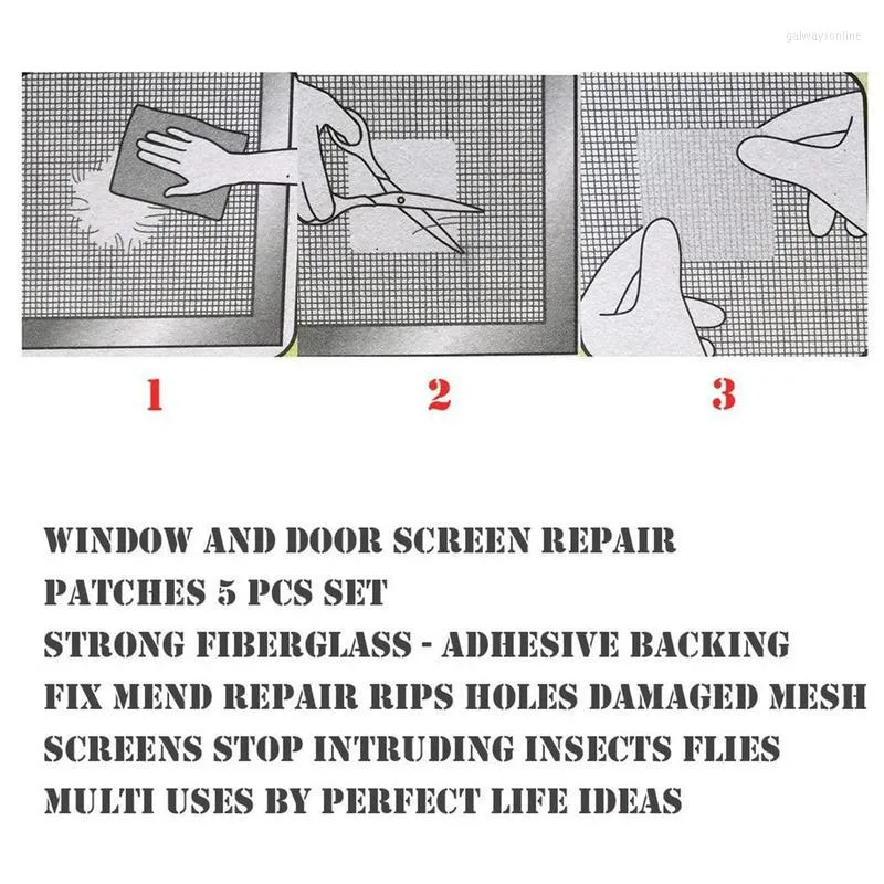 5*200cm Window Screen Repair Tape Self-adhesive - Grey in 2023