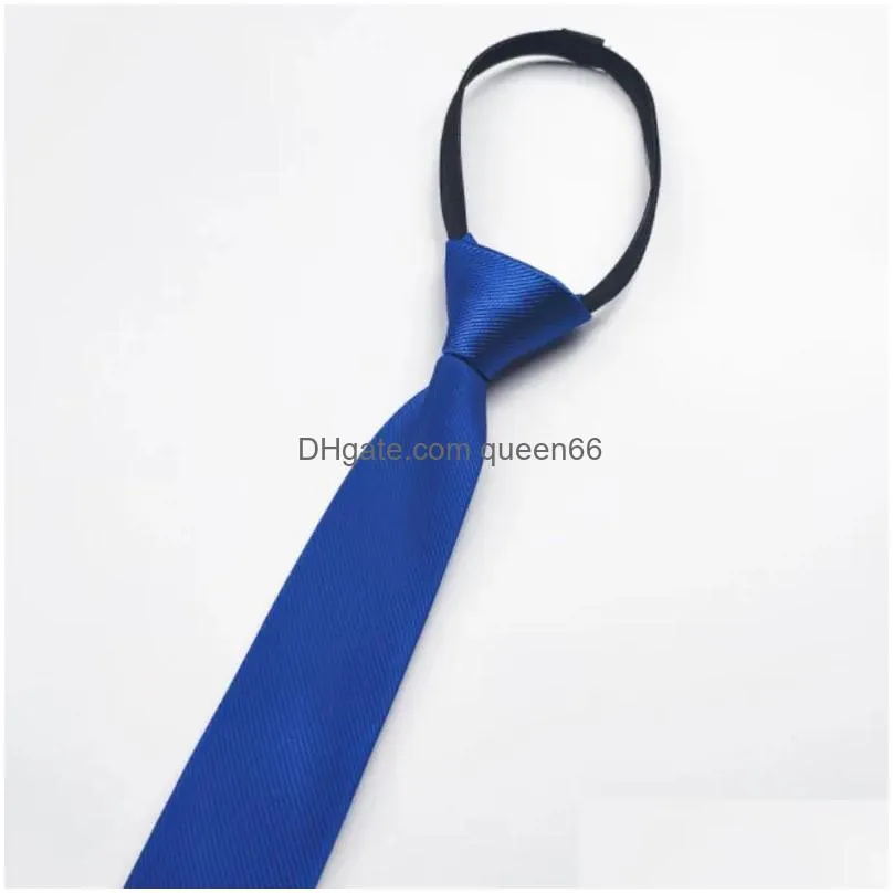 6x48cm solid color neck ties for men students school business hotel bank office necktie party club accessories