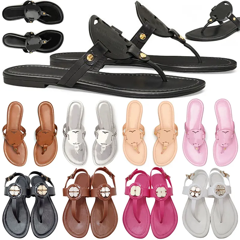 Designer sandaal voor dames Miller Metallic Snake Embossed Leather tory sandalen luxe slippers tories dia's flip flops sliders damesslipper buitenschoenen