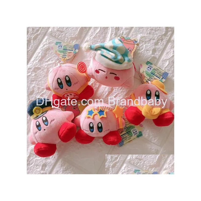 Peluş Anahtar Pembe Kirby Takı Okul Çantası Sırt Çantası Süsü Çocuk Hediyeleri Hakkında 8cm Damla Teslimat Oyuncakları Dolgulu Hayvanlar Kolye Otbub