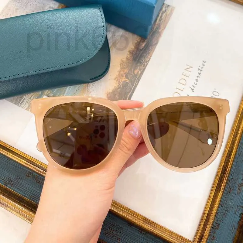 Sunglasses Designer Liu Yifei's sunglasses of the same style, women's high-class, tawny, 2023 new sunglasses, go to windy place, Xu Hongdou X5BH