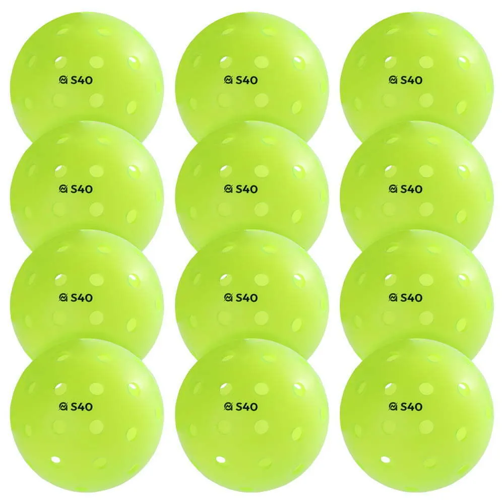 Tennisballen A11N S40 Outdoor Pickleball Goedgekeurd 12Pack Neon Groen 230531