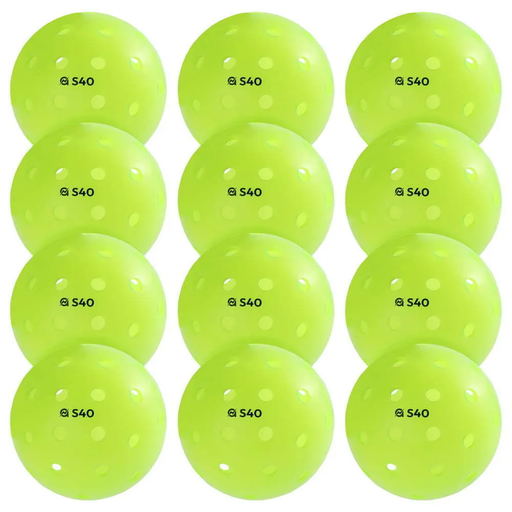 Palline da tennis A11N S40 Outdoor Pickleball approvato 12Pack Neon Green 230531