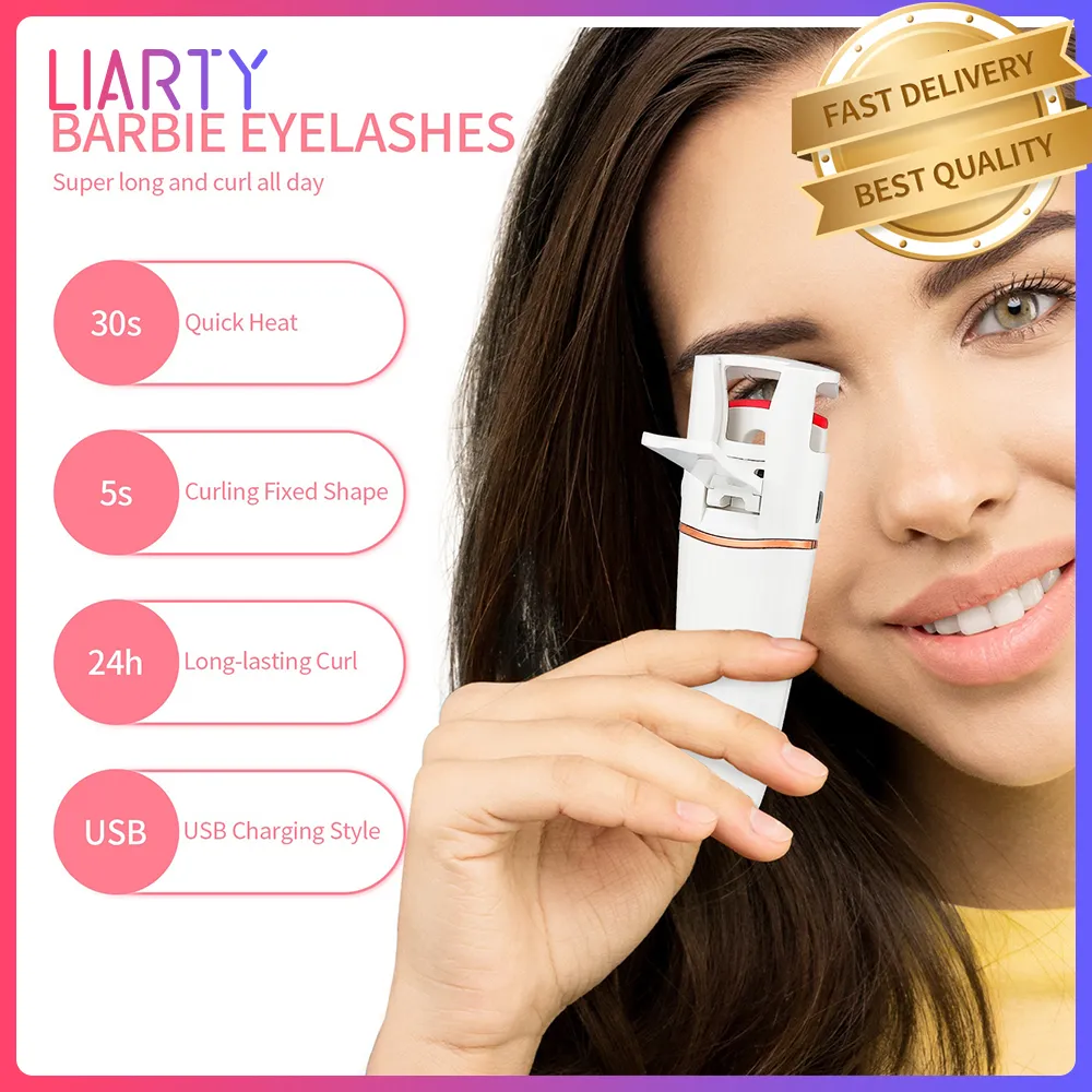 Curlash Curler Electric Electric Eyelash Curler 30S Fast Heating 24H Long Long USB Charge Eye Lash Lash Eyelashes Clip Makeup Tool Silicone Display 230531