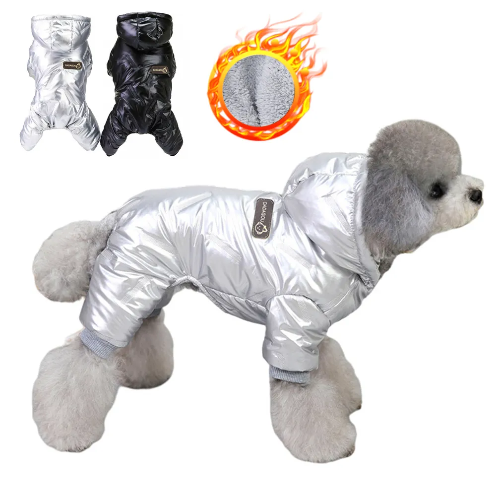 冬の温かいペットの犬ジャンプスーツウォータープルーフ犬用犬の服小犬チワワジャケットヨーキーコスチュー