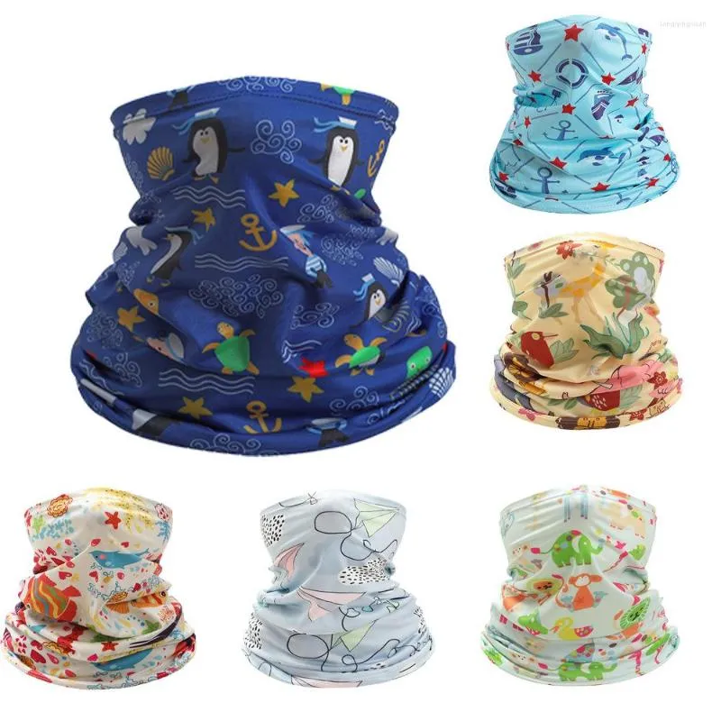 الأوشحة أطفال العنق الوجه عنق رقبة شمسية طوق Gaiter Bandana وشاح الرياضة أغطية رأس مقاومة للتربة في الهواء الطلق الصيد في الهواء الطلق