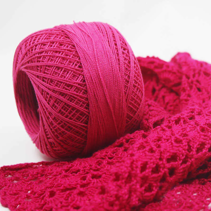 DHgate.com:50g/Ball 8# 2ply DIY Color Fine Lace Yarn: Crochet Cotton ...