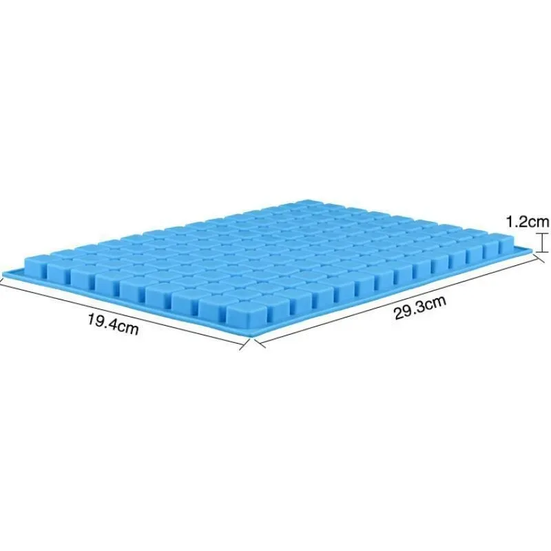 Baking Moulds 126 Lattice Square Ice Molds Tools Jelly Baking Silicone Party Mold Decorating Chocolate Cake Cube Tray Candy Kitchen