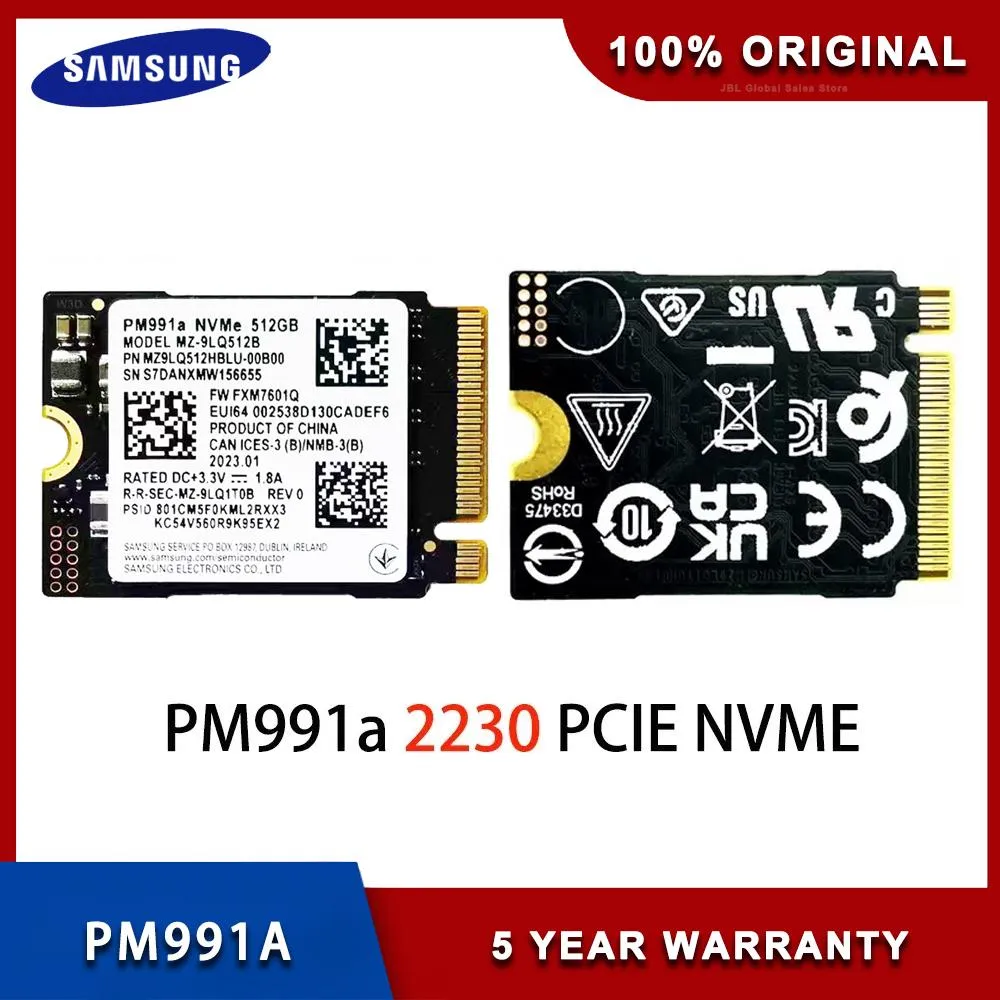 SAMSUNG PM991A 1TB SSD M.2 2230内部固形状態ドライブPCIE 3.0x4 NVME SSD用Microsoft Surface Pro 7+ Steam Deckのドライブ