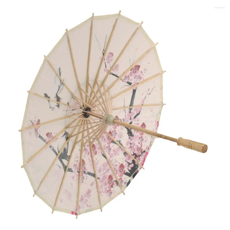 Regenschirme Bambusschirm Japanischer Sonnenschirm Dekor Tanzpapier Chinesische Seide Orientalisch