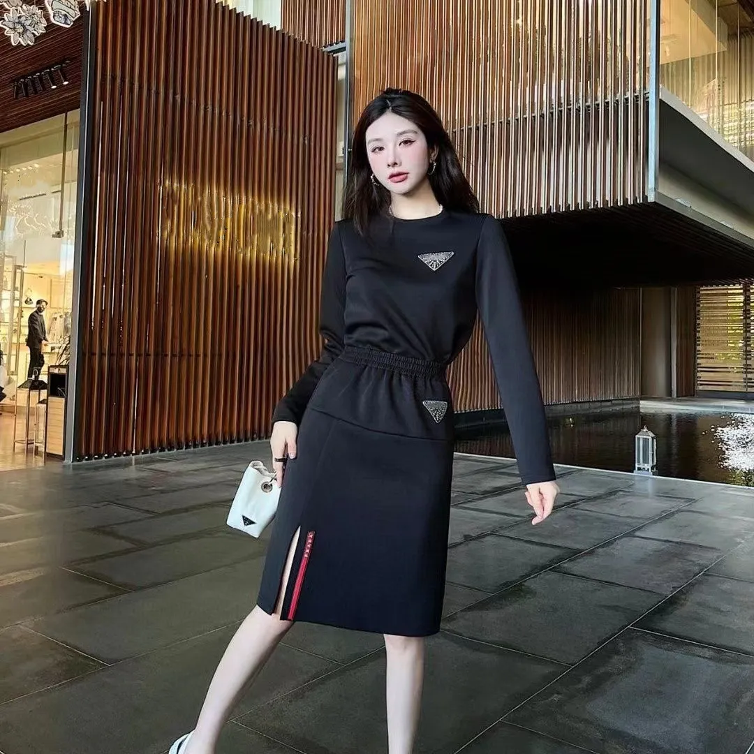 Save Big on Bulk Piece Skirt Outfits Piece Outfits Skirt And Top: Chic  Women's Long Sleeve Two Piece Skirt Set With High Waist Skirt Ideal