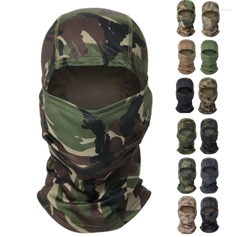 Bandanas Multicam Tactical Balaclava Military Full Face Mask Shield Cover Men Cycling Army Hunt Hat Camouflage Scarf