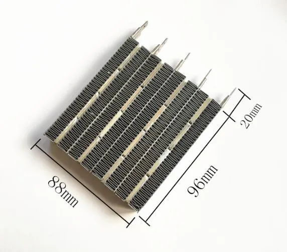 Fans Electric Fan Heater Parts PTC Heat Element Ceramic Heat Fins Plate 96x88x15mm 220230V 1500W 1800W 2000W