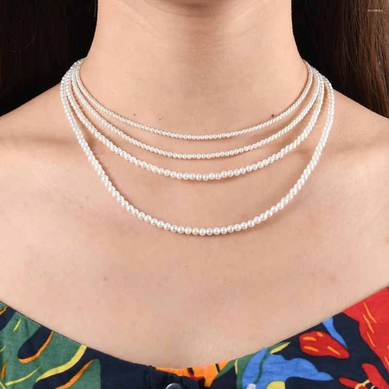 Choker Minimalistische Tinny Beaded Pearl Ketting Perfecte ronde schelp voor dames Delicaat