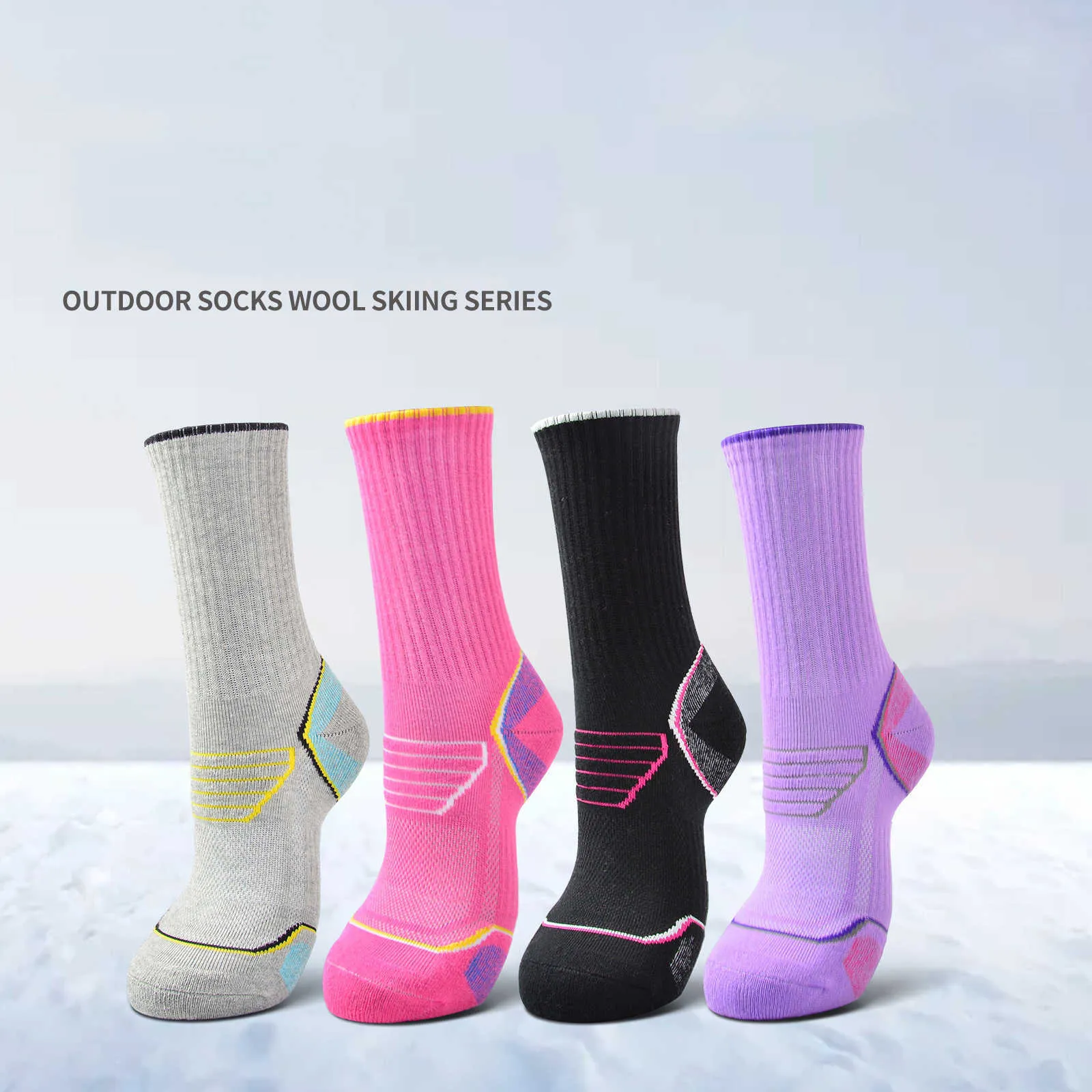 Women Socks Sports Breathable Compression Supply Running Riding Cycling Knee high Basketball Biking Hockey Soccer