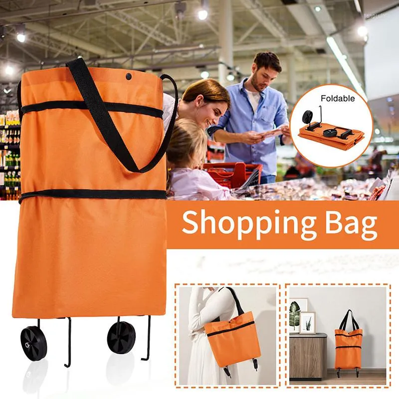 Borse La Spesa Trolley Pieghevole Con Ruote Grande Borsa Riutilizzabile In  PVC Borsa A Mano Supermercato Bolsas Carrello Alimentari Da 11,15 €