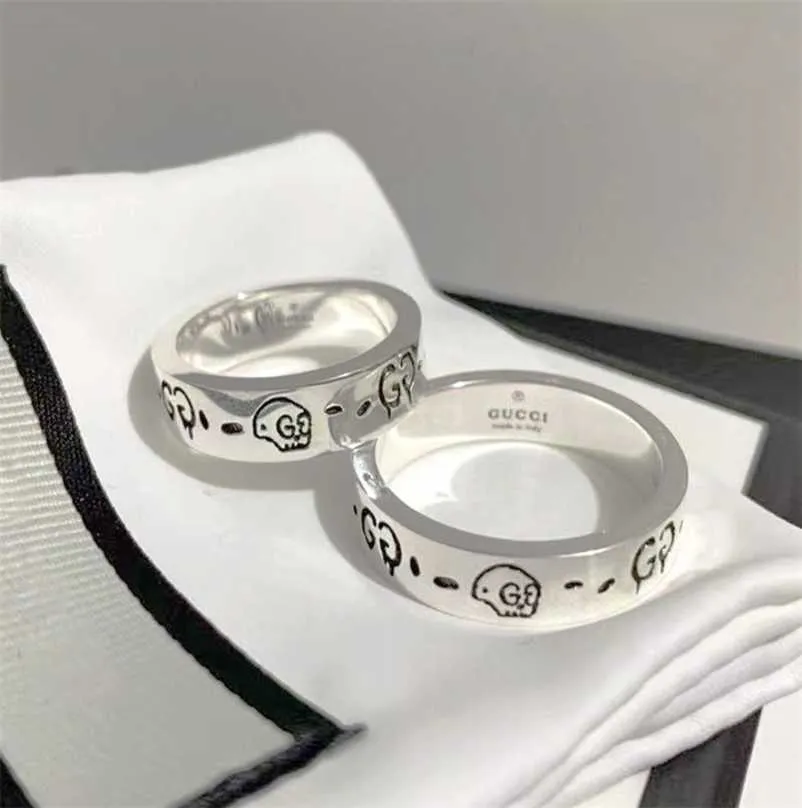 designer jewelry bracelet necklace high quality for men women couple pair ring plated with Sterling imp elf Skull