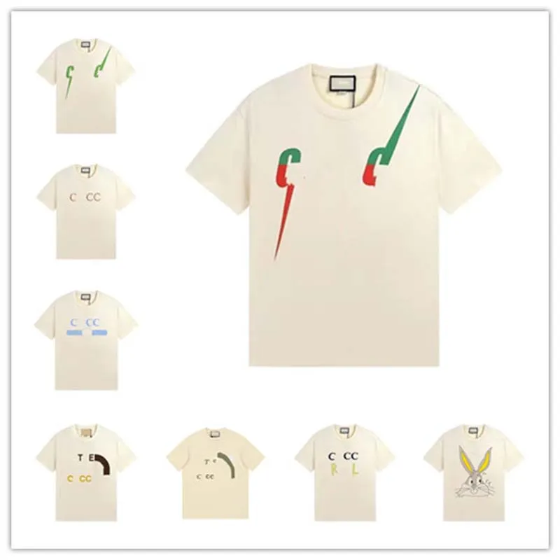 T-shirt da uomo firmate uomo donna marchio di lusso Tees t shirt estate girocollo maniche corte moda outdoor tempo libero puro cotone lettere gatto stampa amante abbigliamento 13