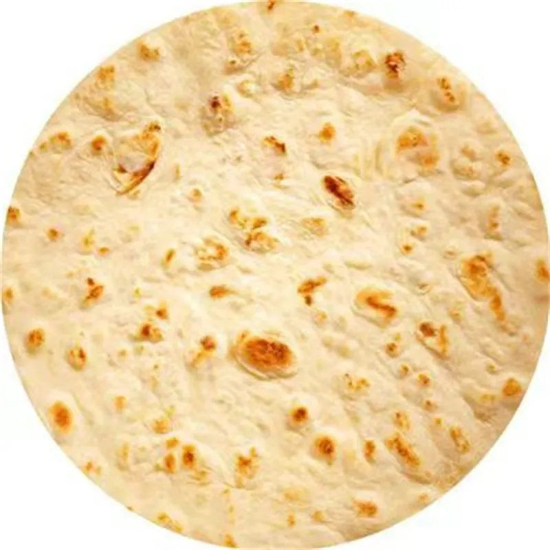 Burritos Wrap Blanket - Round Microfiber Beach Towel Fun Design For Adults & Kids - View #12