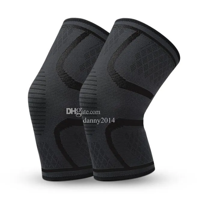 Coudières Genouillères Sport Sécurité Protection Fitness Course à Pied Cyclisme Genouillère Bretelles Élastique Nylon Sport Compression Genouillère Manchon pour Basketball Volleyball