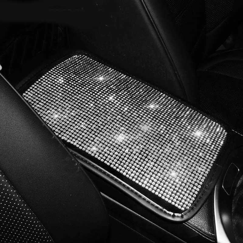 Neue Bling Strass Auto Armlehne Box Abdeckung Pad Fahrzeug Mittelkonsole  Armlehne Kissen Matte Diamant Kristall Auto Innen Zubehör Von 6 €