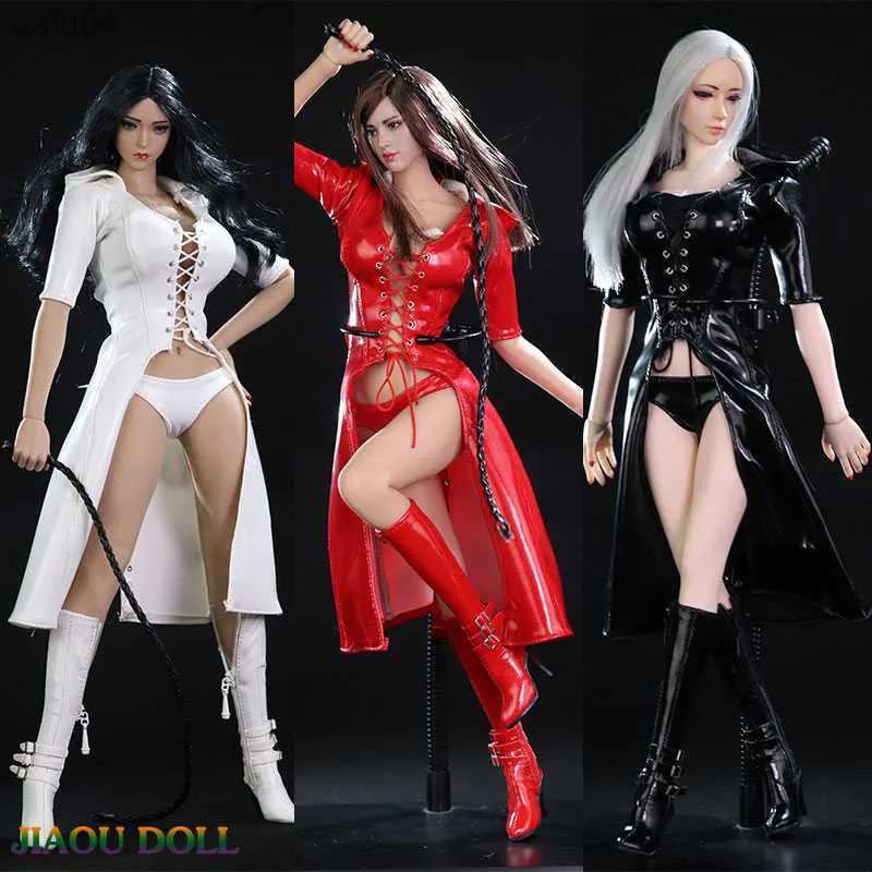 Sexy Red/Black/White Leather Trench Coat With Whip Model For 12 Body  L230522 From Dafu04, $12.43