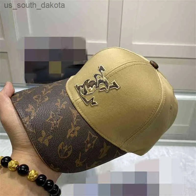 2022 Classic top quality hat with box dust bag black brown blue pink white Character canvas featuring men baseball cap fashion women sunU9Q8 L230523