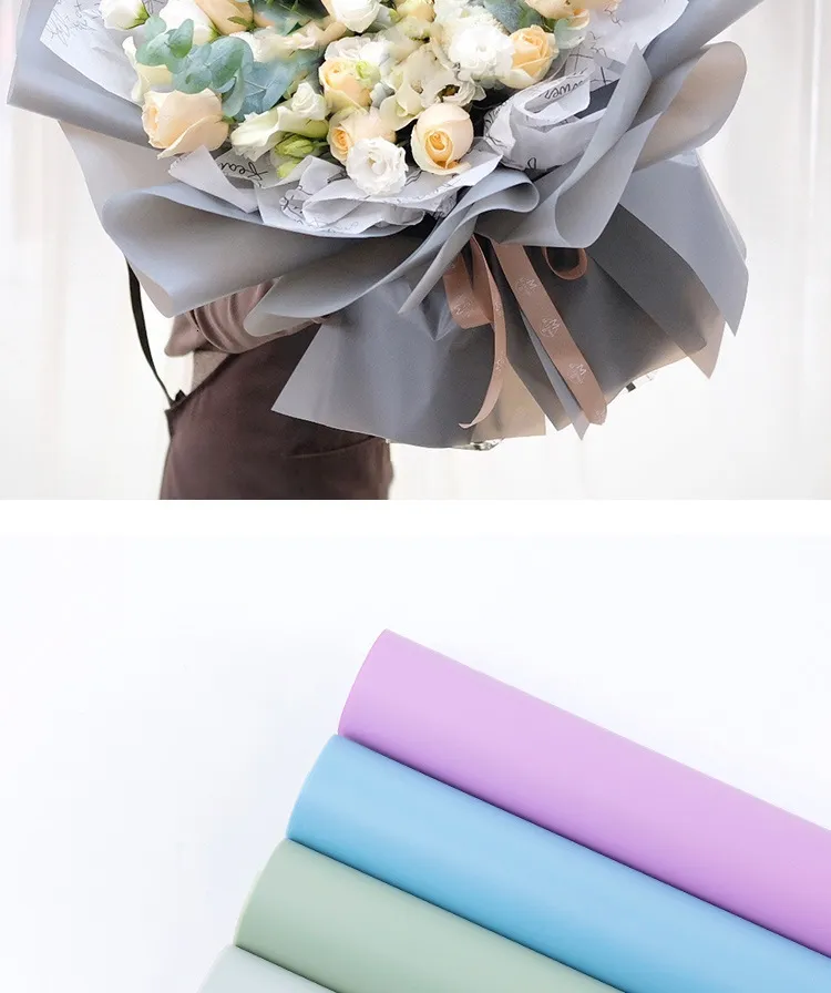 Wholesale Korean Style Glossy Flower Wrapping Paper 1 Thickened Matte  Waterproof Paper 1 For Floral Bouquets And Gifts 230601 From Pong10, $11.5