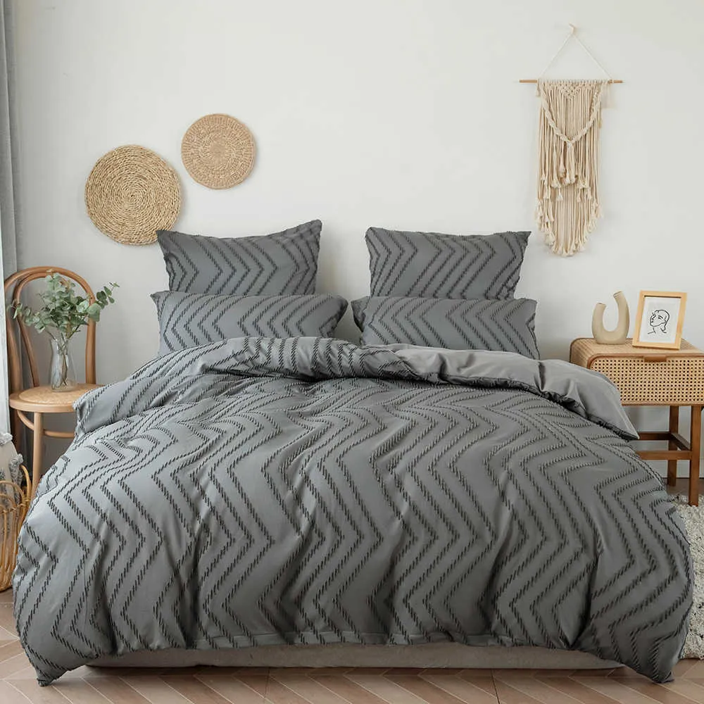 Bettwäsche-Sets, solide Bettwäsche-Sets, 240 x 220 cm, Bettbezug-Set, Bettbezug mit Bezug, Cut Flowral, modernes, schlichtes Bett, Zuhause, Hotel, Verwendung R230309