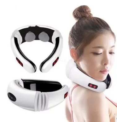 Massaging Neck Pillowws Massager Electric Pulse Cervical Vertebra Impulse Massage Physiotherapeutic Acupuncture Magnetic Therapy Relief Pain Tool 230602