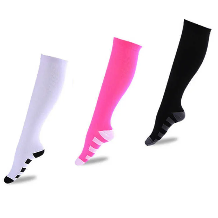 Compression Socks Woman Men Basketball Hockey Yoga Non Slip Over The Knee Sport Football Cycling Knee High