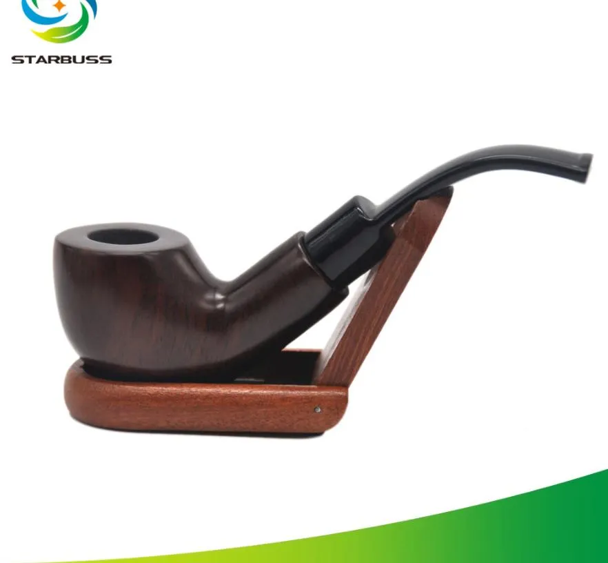 Cachimbo Saco de balde de lã embalagem curvo antiquado porta-cigarros de filtro conveniente