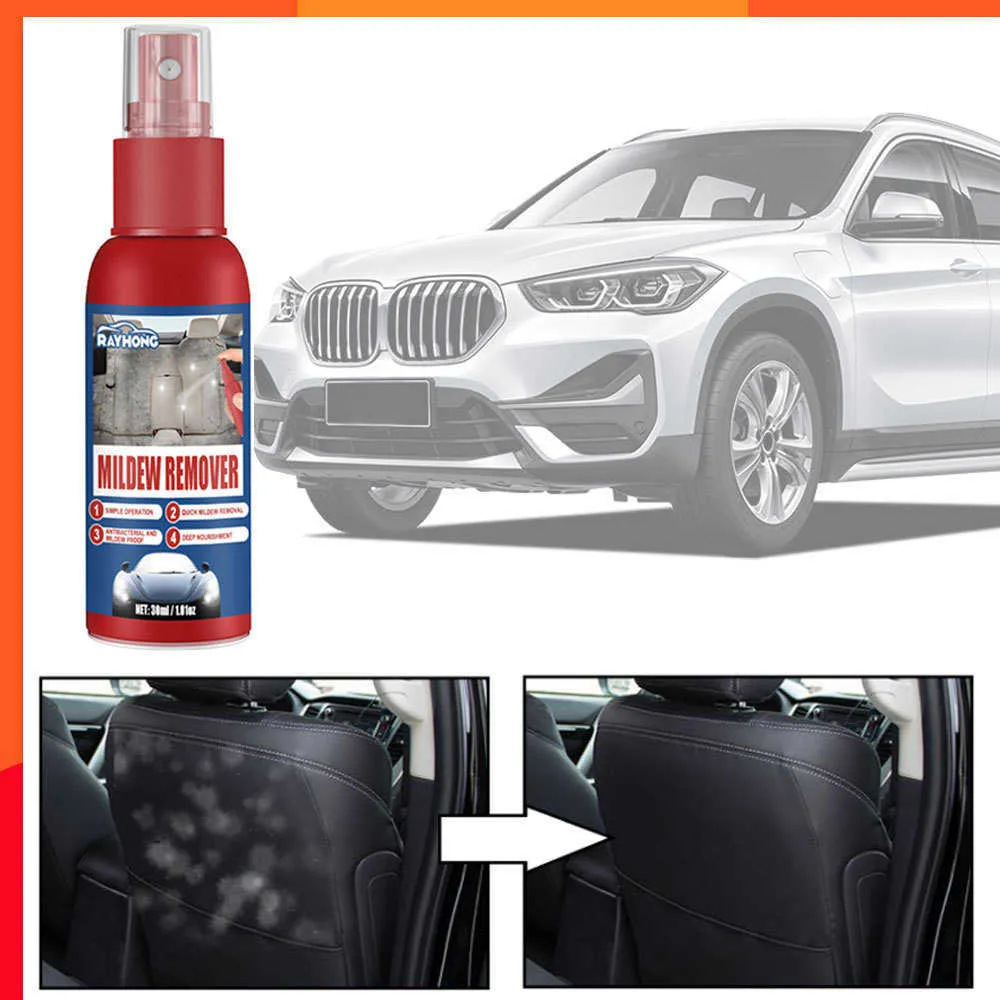 New 30ml Stains Remover Car Muffa Remover Multi-Functional Interior Cleaner Spray per pelle Tessuto Car Seat Care Riparazione pelle