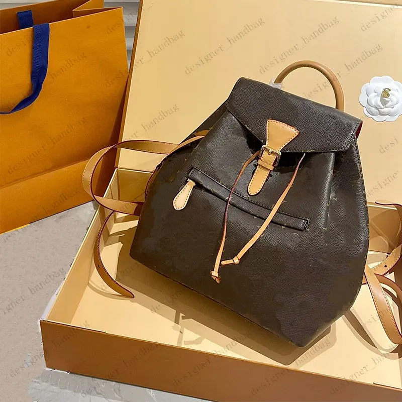 Дизайнерский Montsouris Bb рюкзак Palm Mini для мужчины кожаные тисненные рюкзаки на открытом воздухе модные пачки