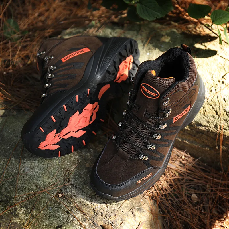 Scarpe da trekking antiscivolo di alta qualità Abbigliamento outdoor Scarpe sportive Stivaletti da uomo Scarpe da passeggio comode Sneakers di grandi dimensioni