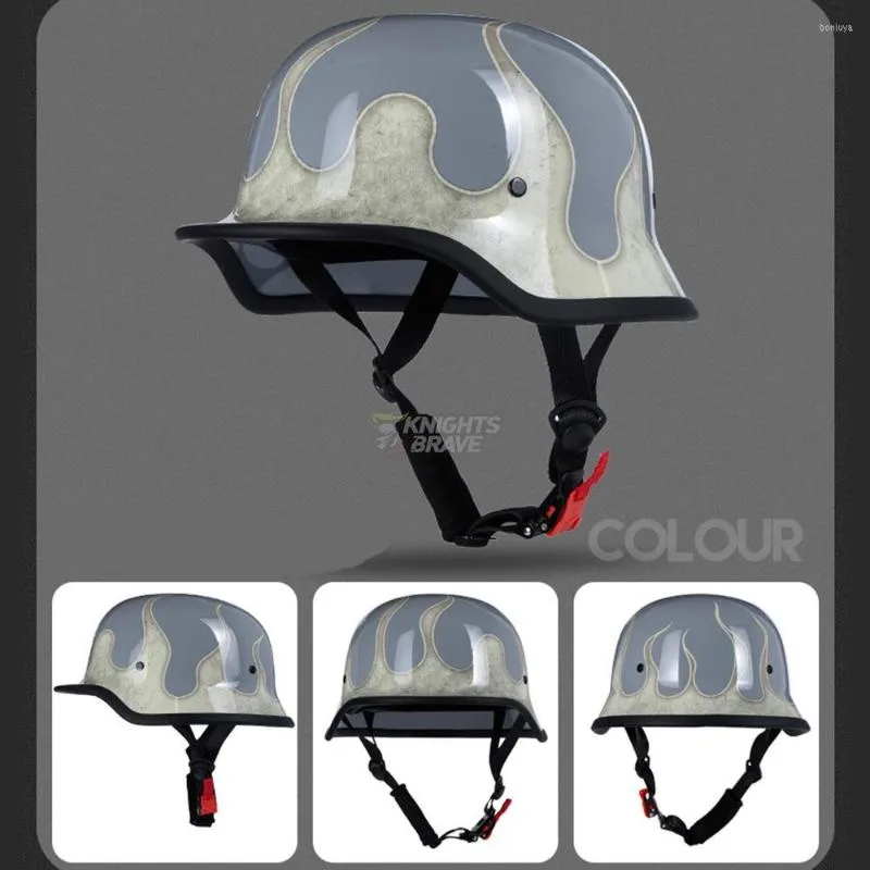 Motorcycle Helmet Retro German Style Casco Moto Men's Motorbike Riding  Breathable Half Helmet Capacete De Masculino from Dhgate Motorcycle Helmets  - price 87.52