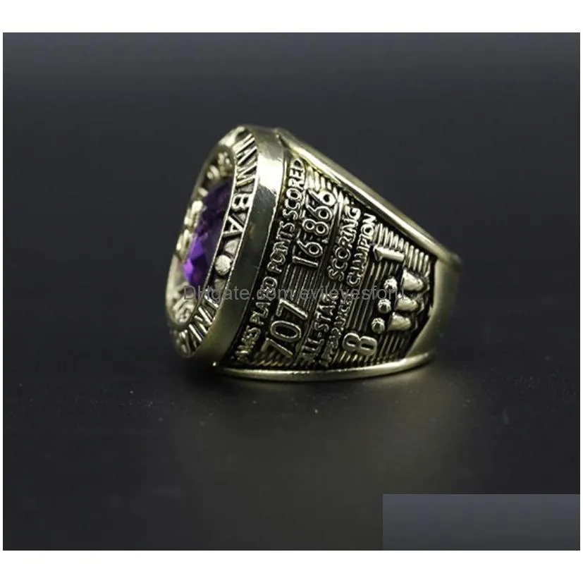 2pcs 8 24 bryant basketball team champions championship ring with wooden box sport souvenir men fan gift 2023 wholesale