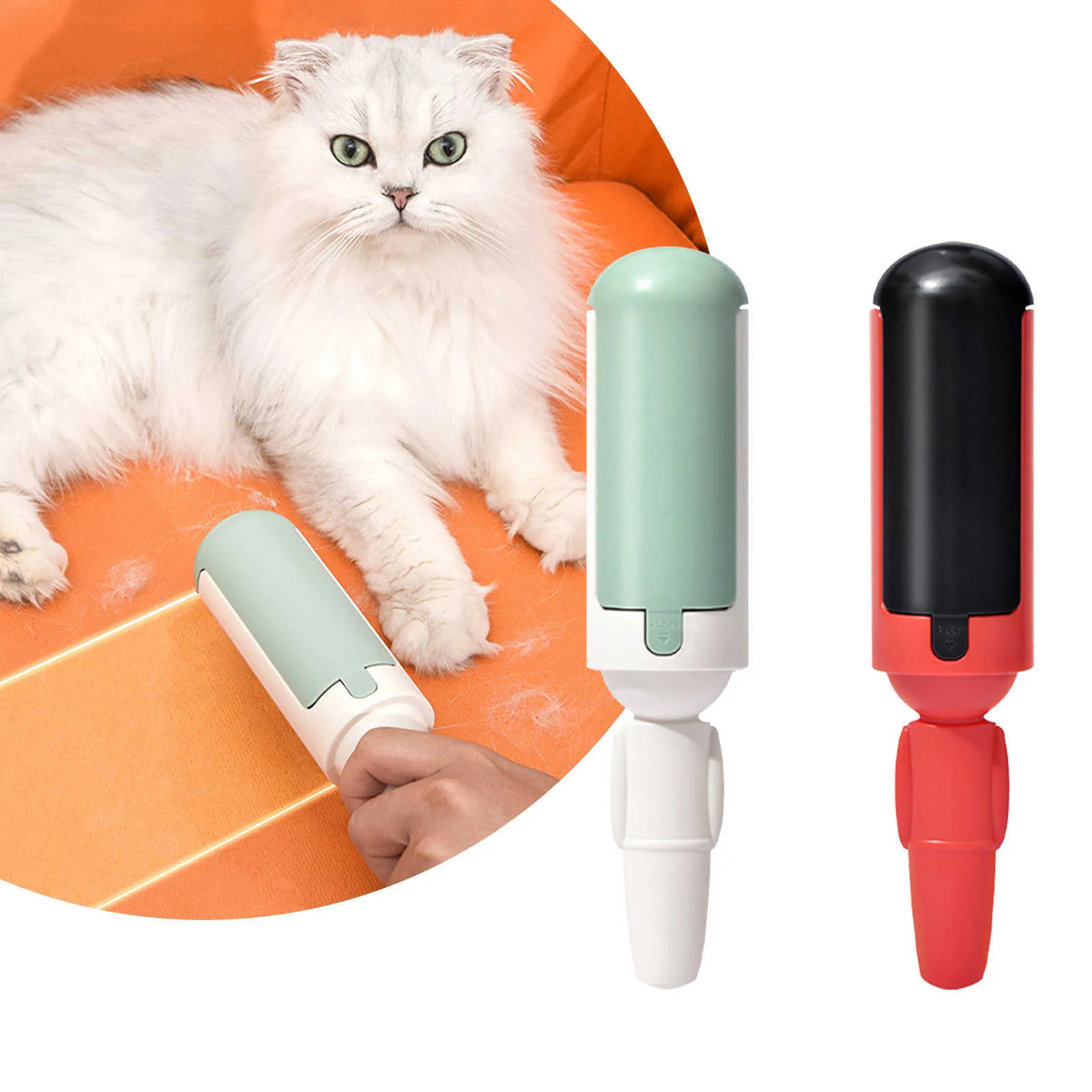 Lint Rollers Brushes Pet Hair Remover Home Dust Remover Clothes Fluff Dust Catcher Cat Dog Hair Removal Brushes Pets Accessories Cleaning Tools Z0601