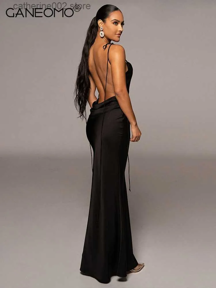 Satin Sleeveless Slip Backless Lace Up Draped Bodycon Maxi Dress with  Empire Waist for Women Summer from Dhgate Urban Sexy Dresses