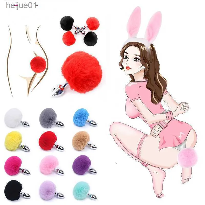 sex toy massager vibratorPlush Rabbit Tail Anal Plug Erotic Dildo Prostate Massager Butt Adult Products Cosplay Adults Games Sex Toys for Woman L230518