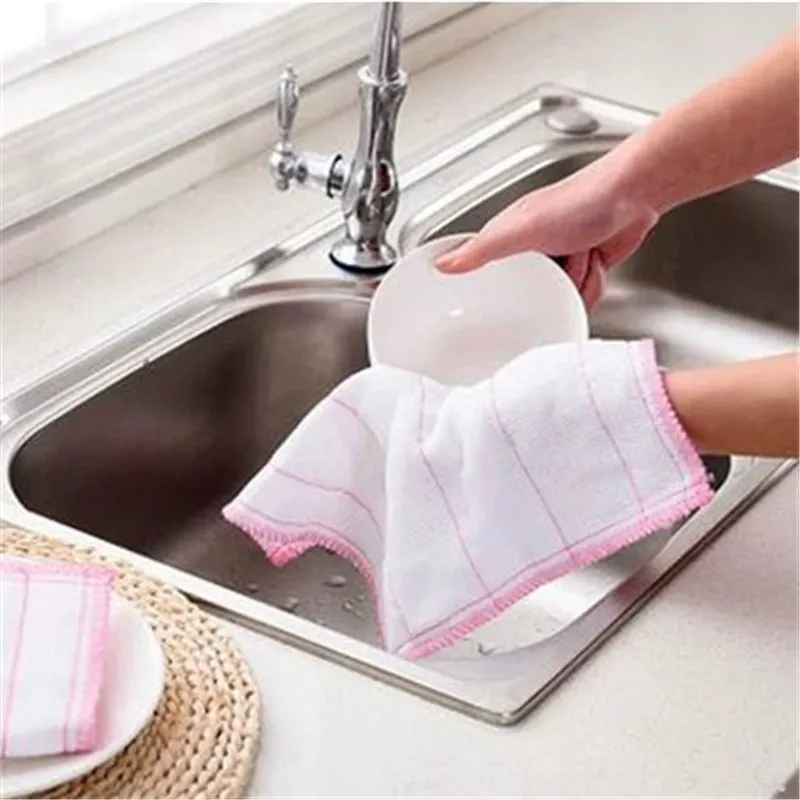5 Pack Non Stick Cotton Gauze Most Hygienic Dish Cloths For Kitchen Windows And More Absorbent Multi Purpose Oil Free Dishcloth Towels From Cleanfoot elitestore 4.72 DHgate.Com