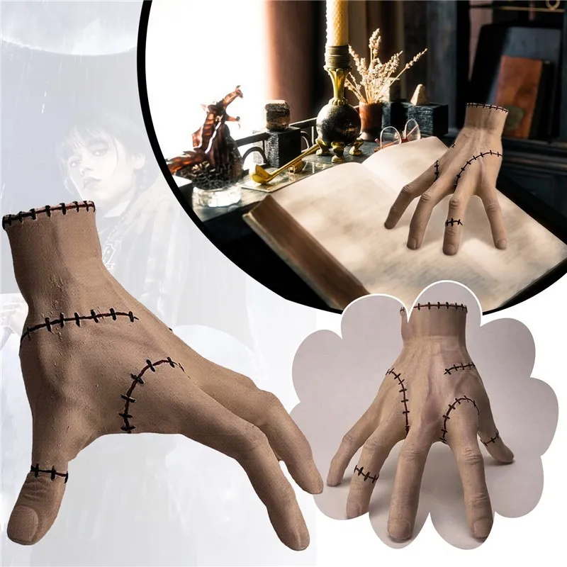 Wednesday Thing Hand From Addams Family Cosplay Latex Figurine Home Decor  Desktop Crafts Halloween Party Costume Prop Toy