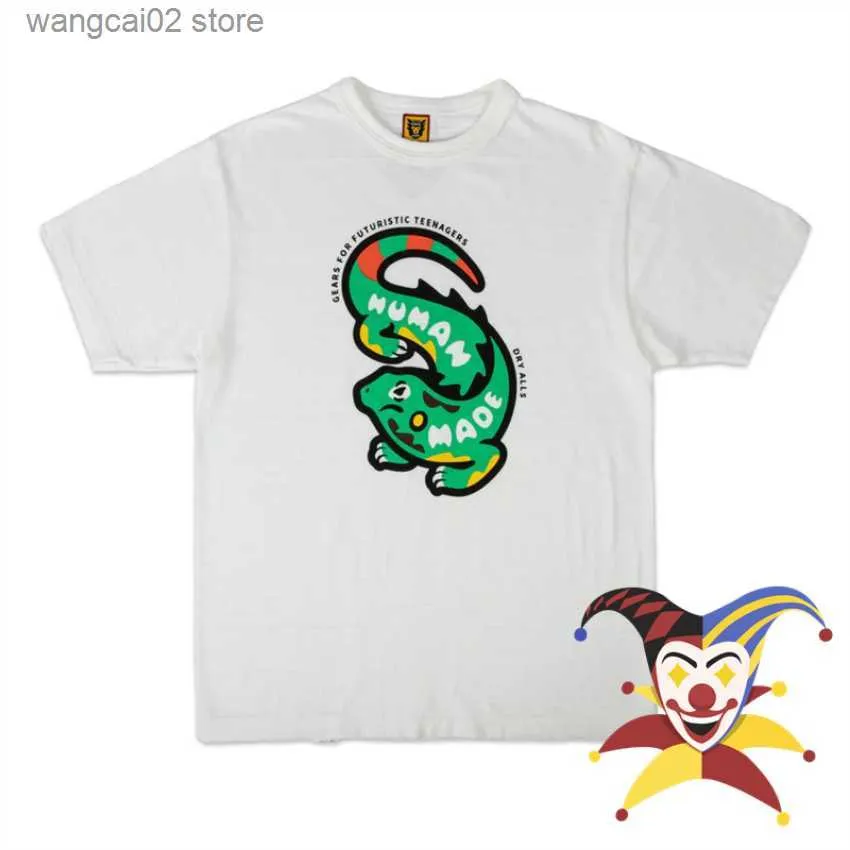 Camisetas masculinas Lizard HUMAN MADE T Shirt masculina feminina de alta qualidade Miami Animal Graphic Limited camiseta superior T230602