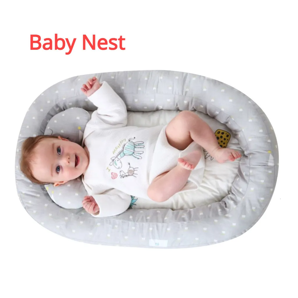 Bed Rails Travel Foldable Portable Baby Nest Toddler Lounger Drop Shopping 01years Stuff for Crib Ninho 230601