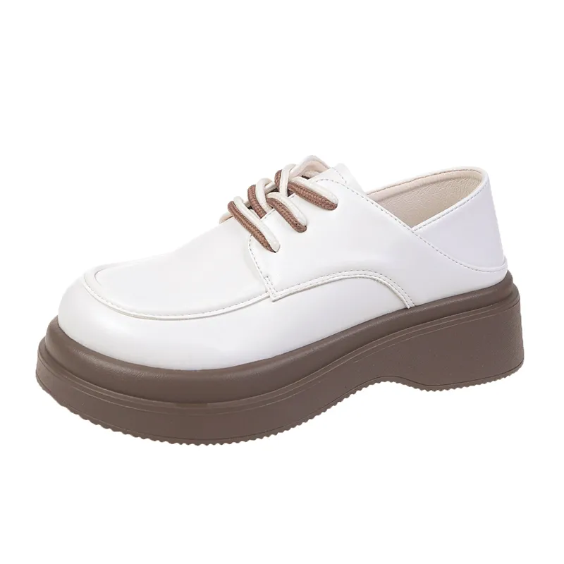 2022 neue Frauen Plattform Keil Schuhe Chunky Sneaker Weiß Casual Schuhe Atmungsaktivem Frühjahr Herbst Schuhe College Stil