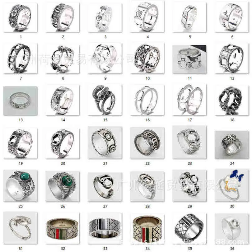 Ny 2023 designer smycken armband halsband familj ring material samma stil tiktok street fotografering klassisk multipla stilarna smycken